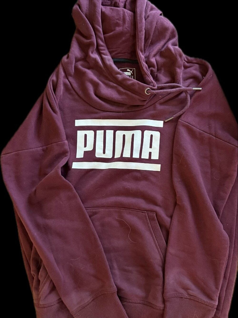 Burgundy Puma Hoodie Mens/Unisex Size M